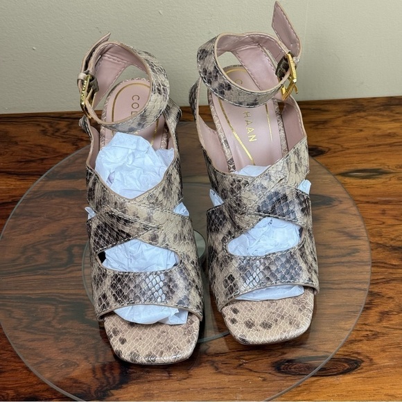 Cole Haan Reina City Sandal in Snake Printed Leather - Picture 6 of 16